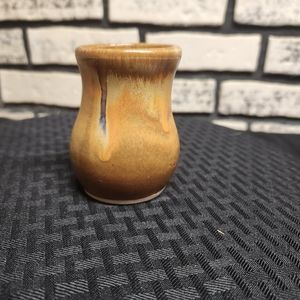Artist signed fired vase